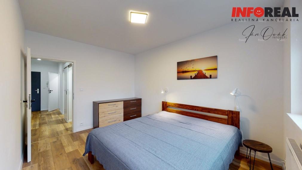 PRENÁJOM v NOVOSTAVBE: 2 izb. byt s balónom a parkovacím miestom, 2p. zo 7., Bukovecká ul,, Nad Jazerom