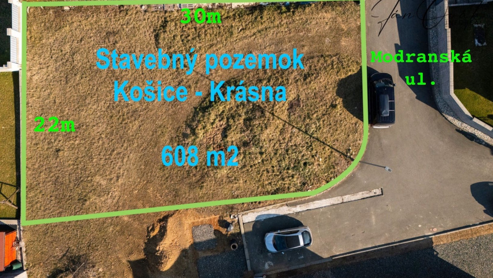 REZERVOVANÝ- Stavebný pozemok 608 m2, Košice - Krásna, Na Hore 3, na konci slepej ulice