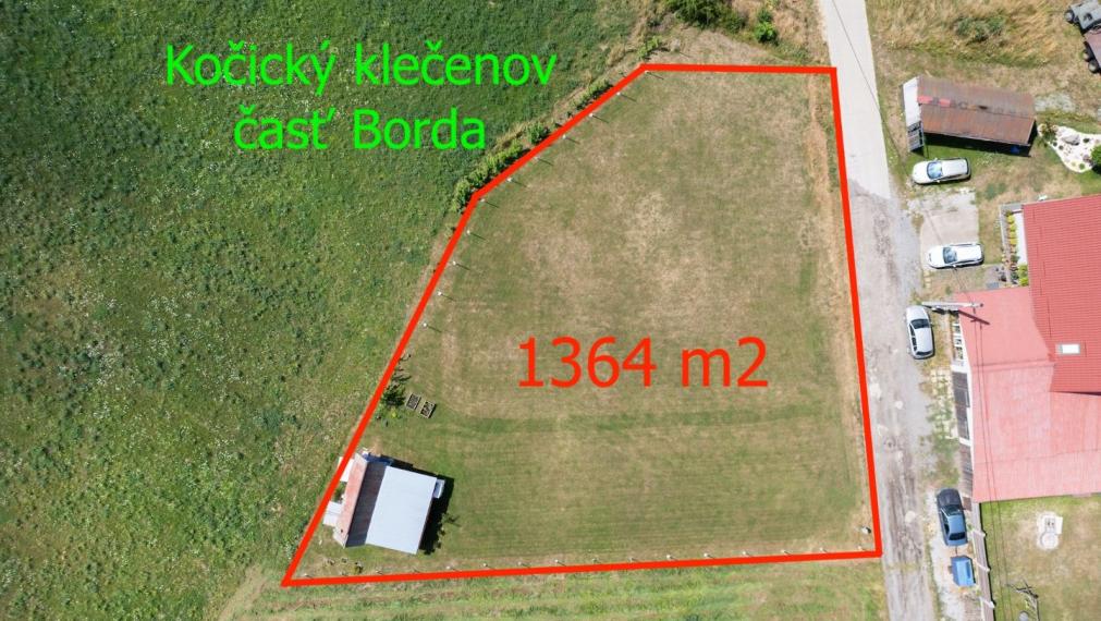 Stavebný pozemok 566 M2, KOŠICKÝ KLEČENOV - Borda, 1364 m2, krásne prostredie pri lese