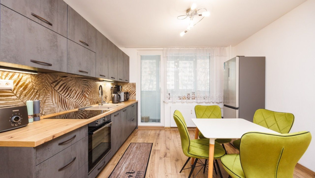 NOVÁ REKONŠTRUKCIA 3 izbový byt 65 m2, Palárikova ul.(pri Auparku), 1. poschodie, 2x loggia(zasklená)