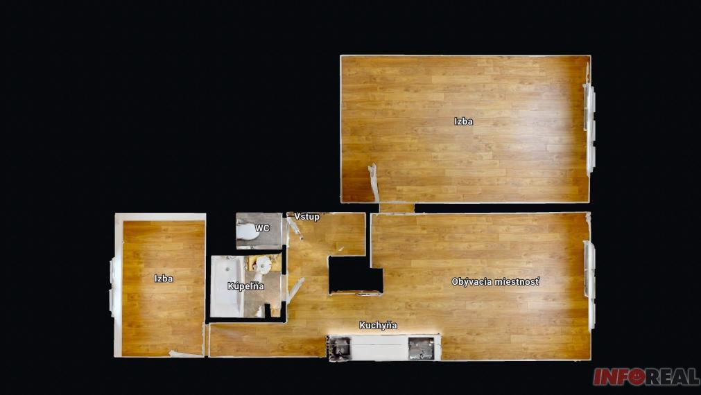 NOVÁ REKONŠTRUKCIA 3 izbový byt 55 m2, Staré Mesto, Hutnícka ul.