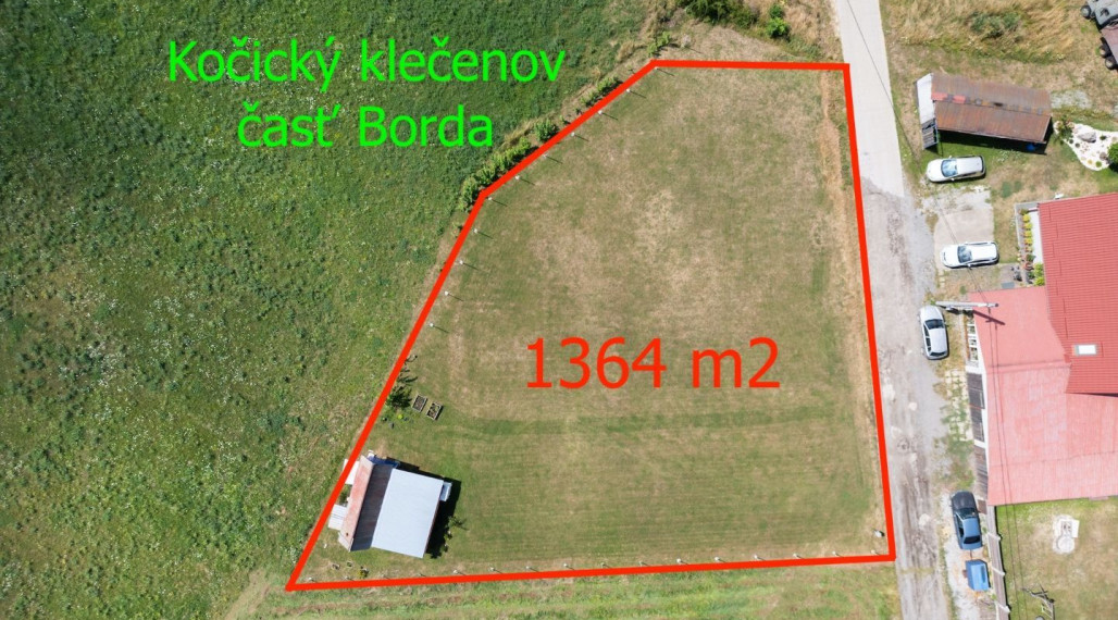 Stavebný pozemok 566 M2, KOŠICKÝ KLEČENOV - Borda, 1364 m2, krásne prostredie pri lese