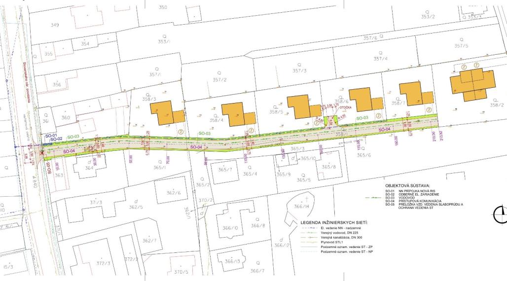 Pozemky pre výstavbu 5 rodinných domov, Rozhanoce, centrum obce