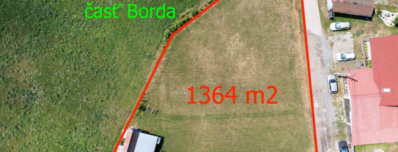 Stavebný pozemok 566 M2, KOŠICKÝ KLEČENOV - Borda, 1364 m2, krásne prostredie pri lese