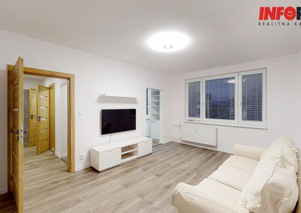 PRENÁJOM. 3 izb. byt, kompl. rek., 68 m2, 5/5 p., loggia, pivnica, Košice - Terasa